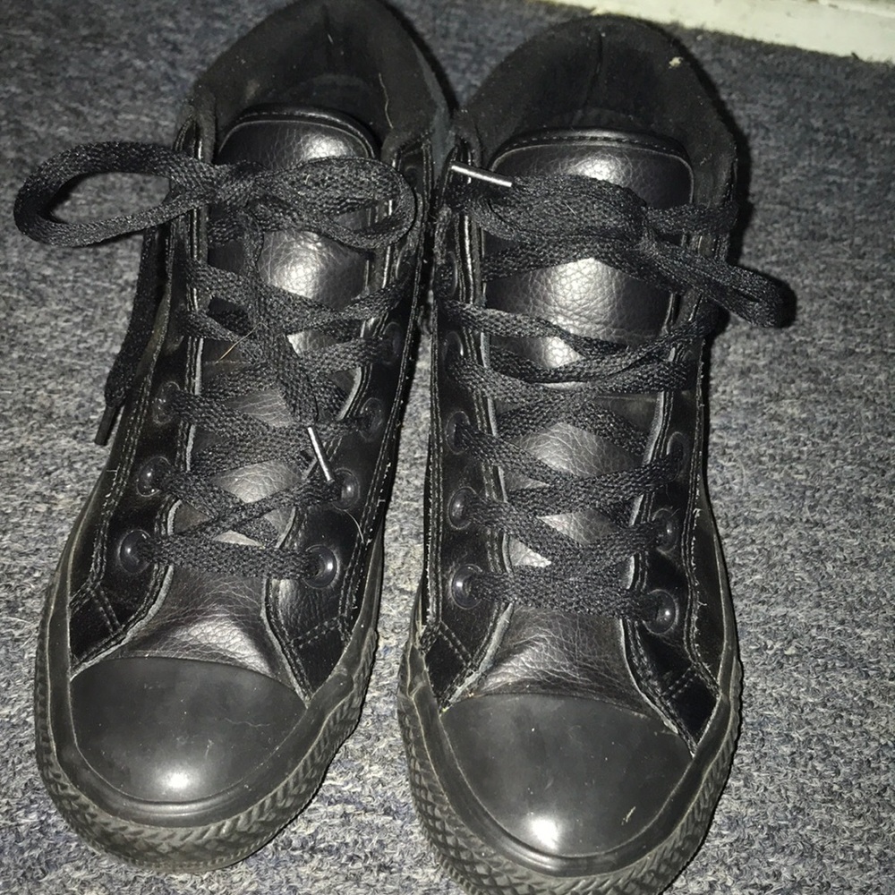 All Black Converse